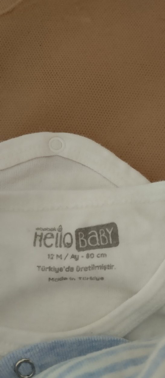 Beyaz Pamuklu Erkek Bebek Kolsuz Body - Görsel 2