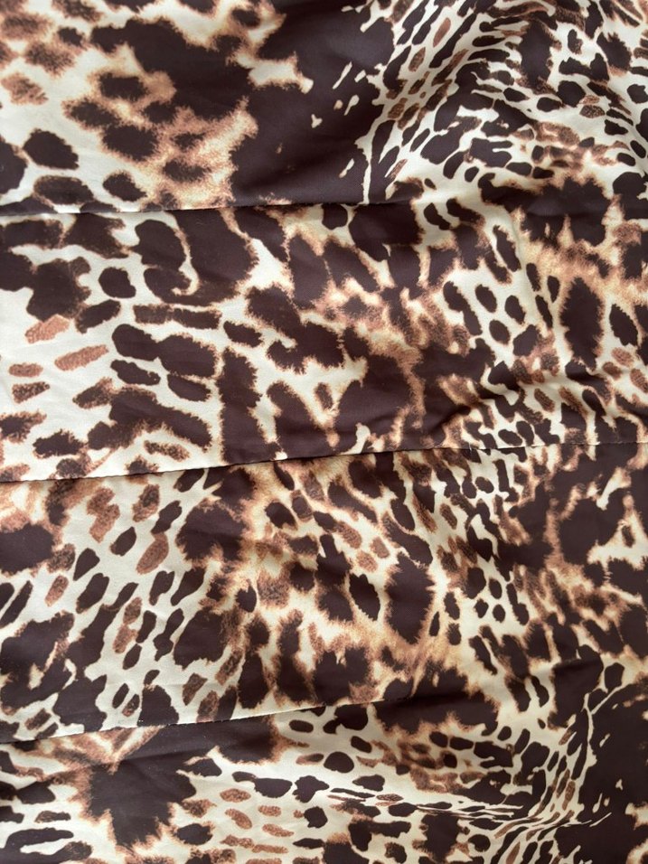 leopar Desenli Uzun Kollu Kadın elbise - Görsel 5