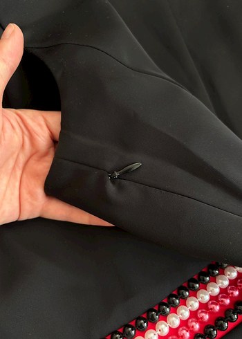 Kadın Siyah Uzun Elbise - Görsel 3