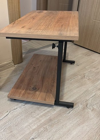 Ikea Bej Parlak Ahşap leptop masa