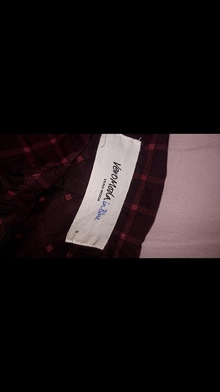 Vero Moda Kareli bordo gomlek