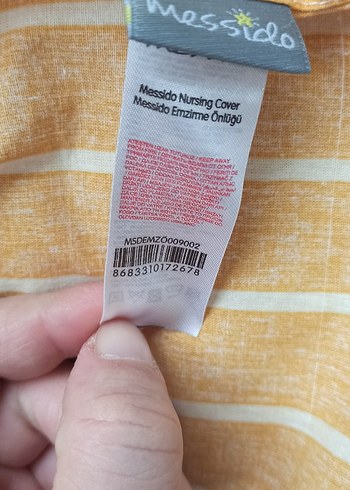 Sarı Çizgili emzirme önlüğü hiç kullanılmadı - Görsel 3