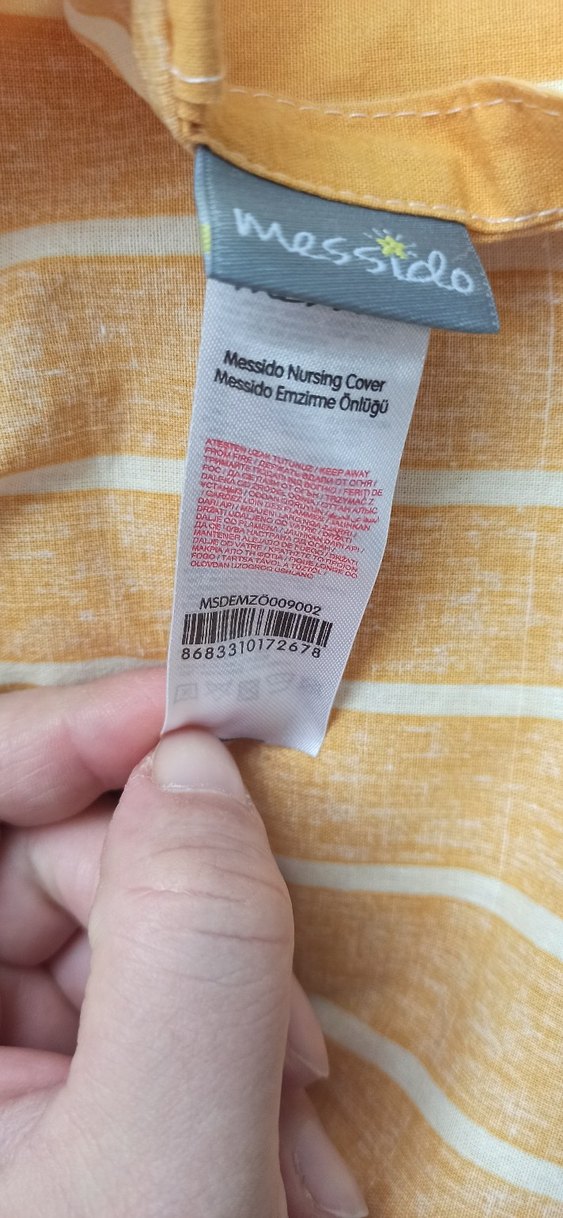 Sarı Çizgili emzirme önlüğü hiç kullanılmadı - Görsel 3