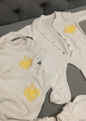 Bebek kiz-erkek  Beyaz Kısa Kollu Pamuklu Body - Görsel 6