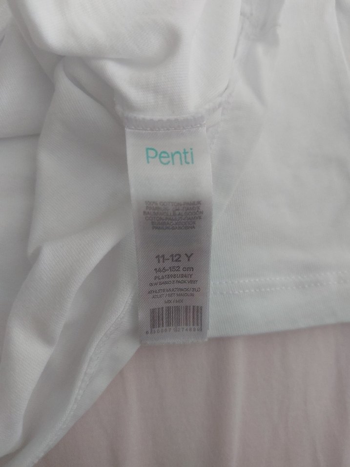 Beyaz Çocuk Atlet 3'lü Set - Görsel 2