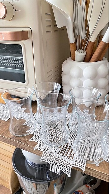 6?lı kullanılmamış çay bardağı - Görsel 3