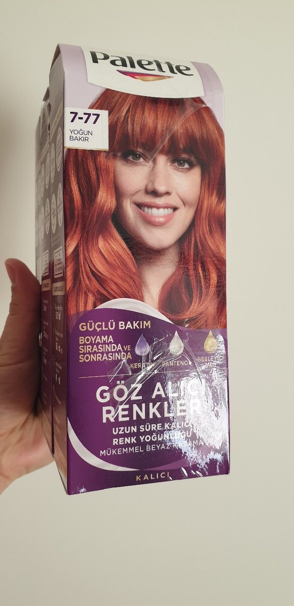 Palette Yoğun Bakır Saç Boyası 7-77 - Görsel 3