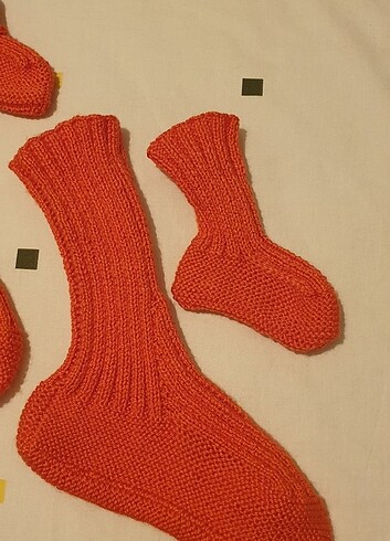 Anne kız bebek örgü patik potin - Görsel 8