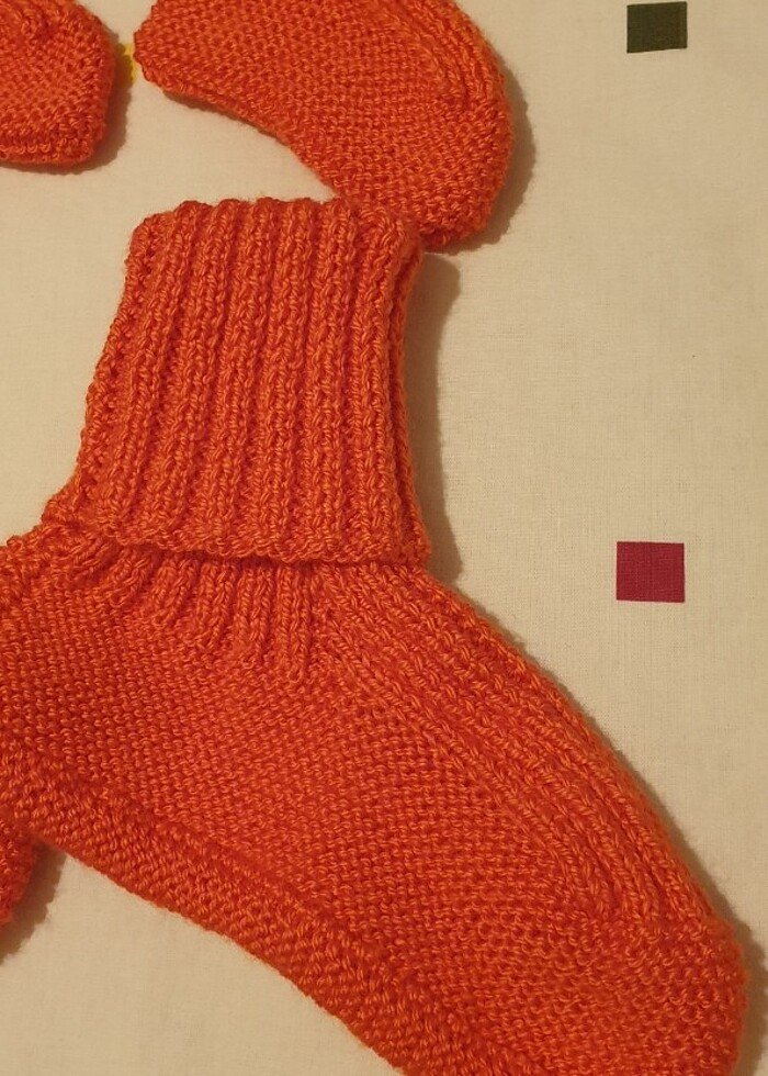 Anne kız bebek örgü patik potin - Görsel 5