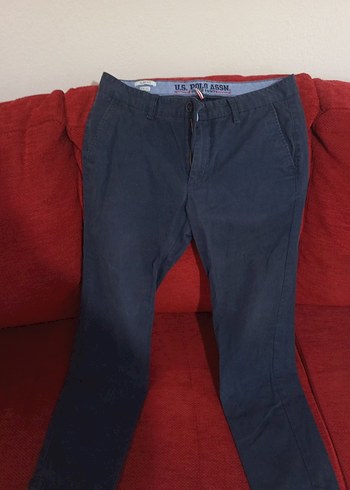 U.S Polo Assn. Lacivert Slim Fit Chino Pantolon 32 32