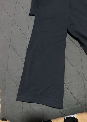 Gri Midi Kadın Spor Tayt ispanyol paça - Görsel 2