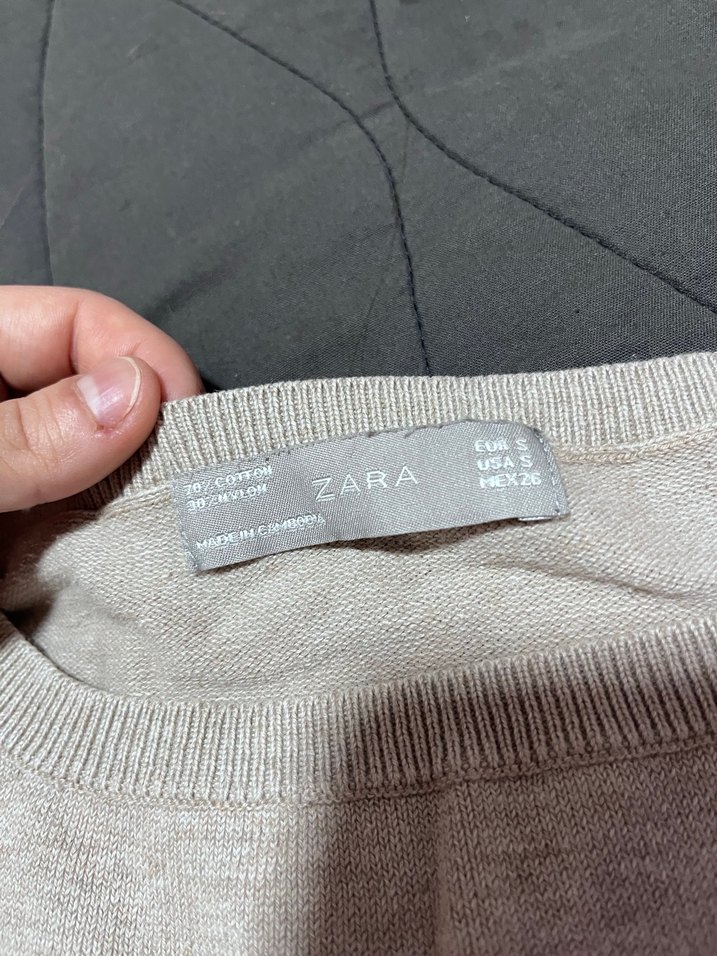 Bej Kadın Triko Uzun Kollu Kazak - Görsel 3