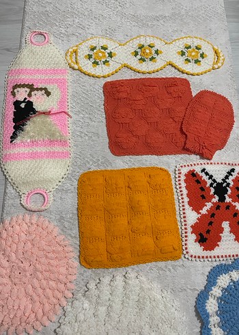 Çok Renkli Örgü Banyo Süngerleri tane 100 - Görsel 2