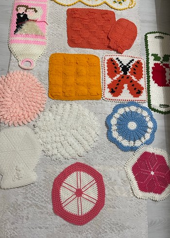 Çok Renkli Örgü Banyo Süngerleri tane 100 - Görsel 3