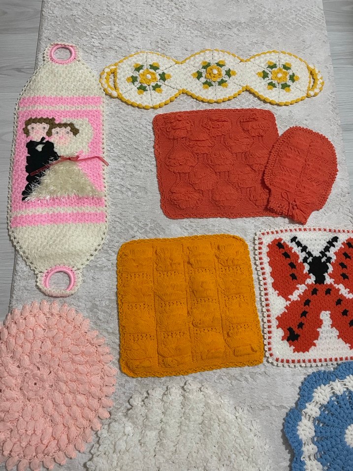 Çok Renkli Örgü Banyo Süngerleri tane 100 - Görsel 2