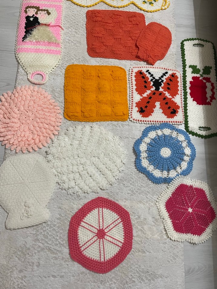 Çok Renkli Örgü Banyo Süngerleri tane 100 - Görsel 3