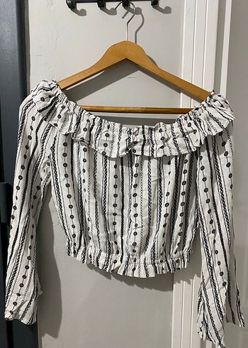 Uzun Kollu Bohem Kadın Bluz HM - Görsel 4