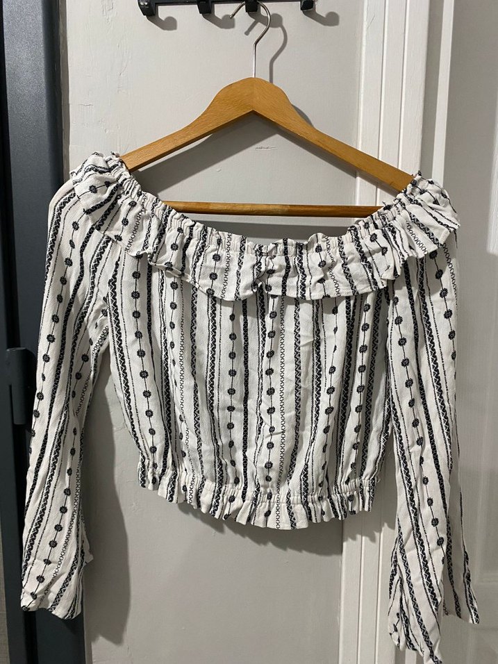 Uzun Kollu Bohem Kadın Bluz HM - Görsel 4