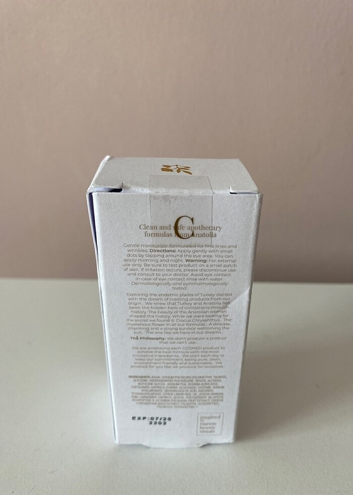 Cosmed göz kremi eye contour peptide btx cream - Görsel 2