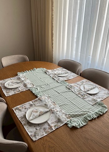 Zara Home Vintage runner-Amerikan servisi-peçete takımı