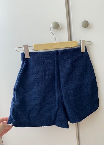 xs Beden mavi Renk Düğmeli Mini Denim Etek