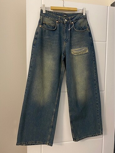 xs Beden mavi Renk Addax eskitme jean
