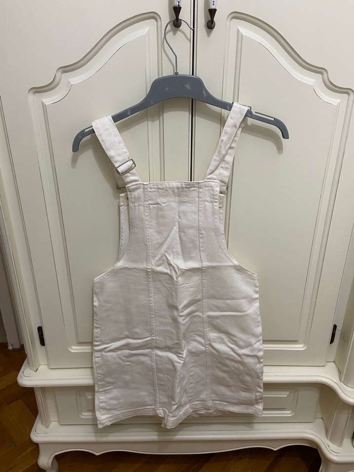 Beyaz Kadın Salopet - Görsel 2