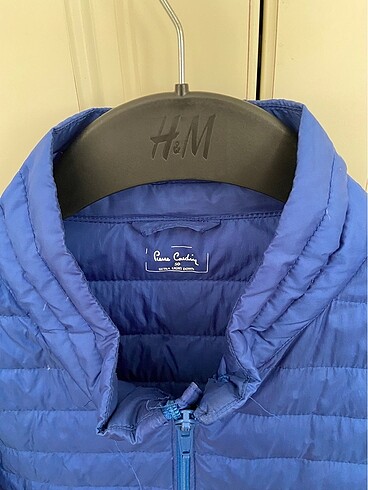 50 Beden mavi Renk Pierre cardin mavi ince şişme mont