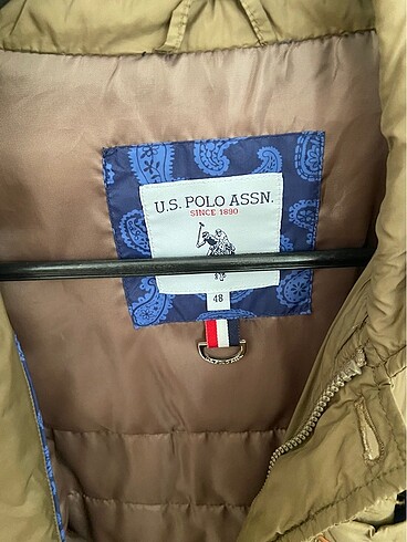 48 Beden haki Renk US Polo haki erkek mont