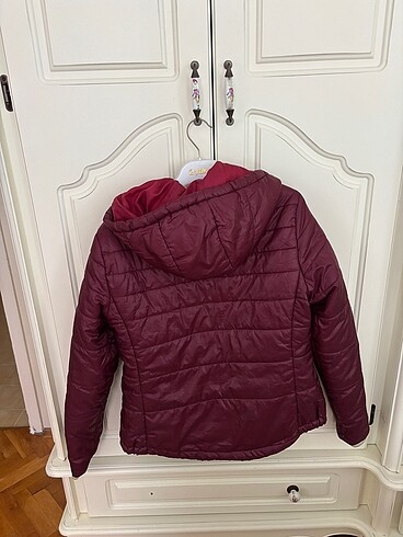 l Beden Bershka bordo şişme mont