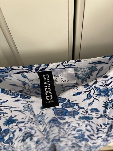 42 Beden H&M çiçek desenli tulum