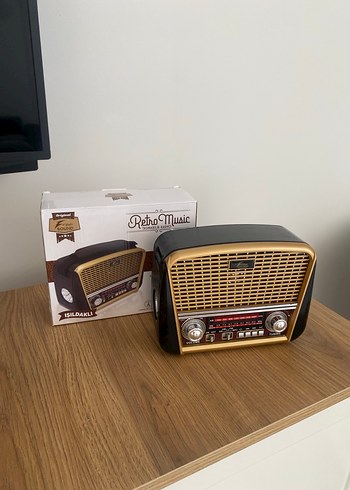RethoMusic Kahverengi Retro Müzik Sistemi