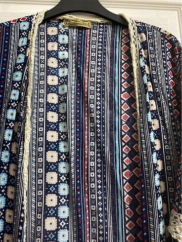 m Beden çeşitli Renk Dantel detaylı kimono