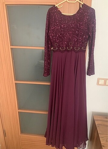 Şifon abiye elbise - Görsel 3