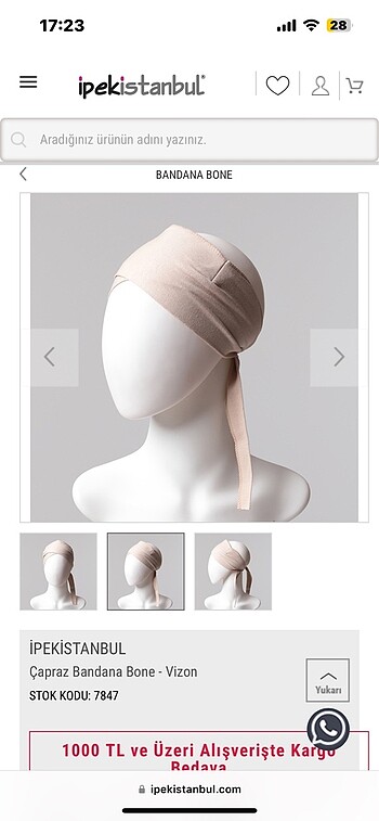 Diğer Çapraz bandana bone