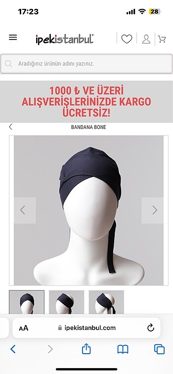 Çapraz bandana Bone