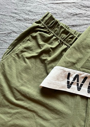 Erkek Haki Kısa Kollu Rahat Pijama Takımı - Görsel 3