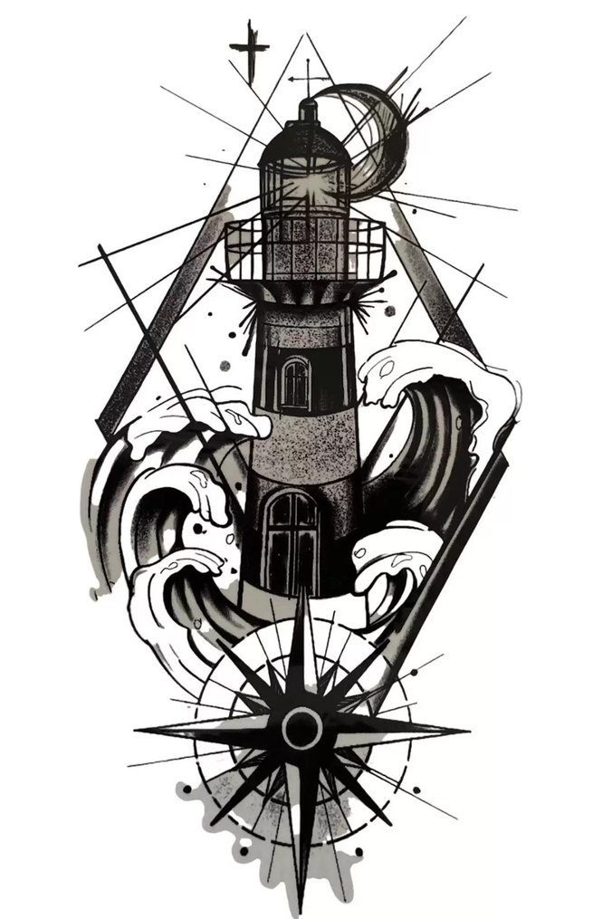 Deniz Feneri/Pusula Dövme - Görsel 2