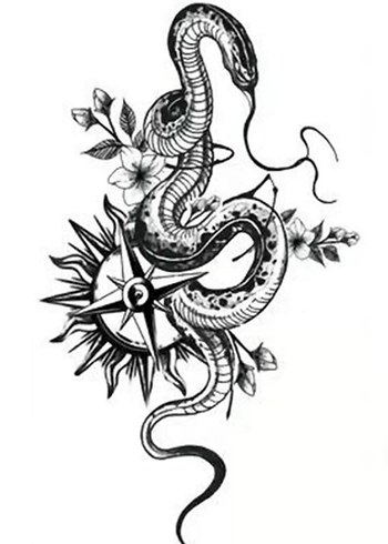 Geçici Kılıç Figürlü Dövme Tatto - Görsel 3