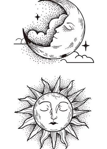 Geçici Kılıç Figürlü Dövme Tatto - Görsel 2