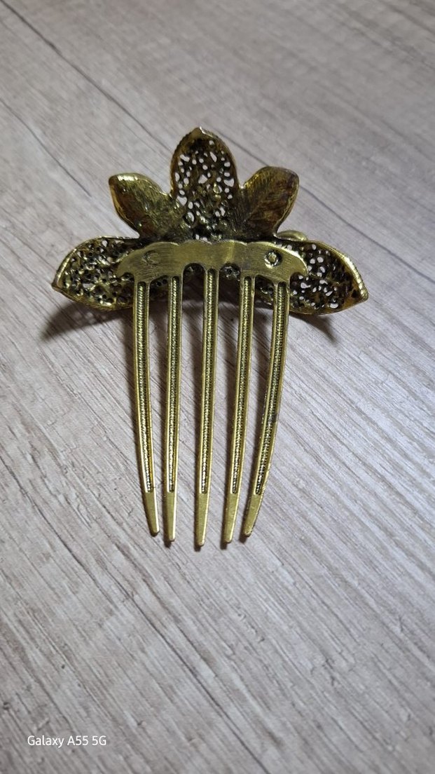 Renkli Taşlı Kelebek Saç Tokası - Görsel 2