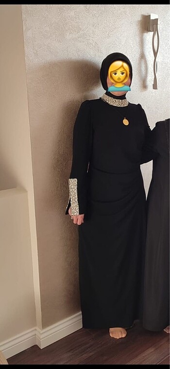 Siyah taşlı abiye