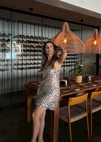 Zara Mini Payetli Elbise