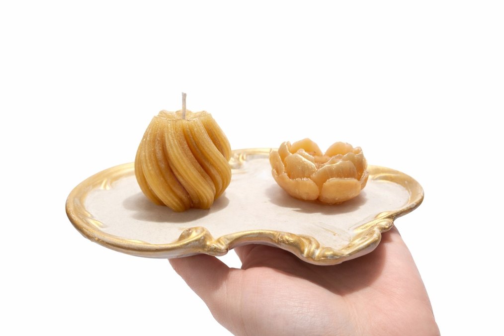 Bej Renk Dekoratif Mum Seti - Görsel 2