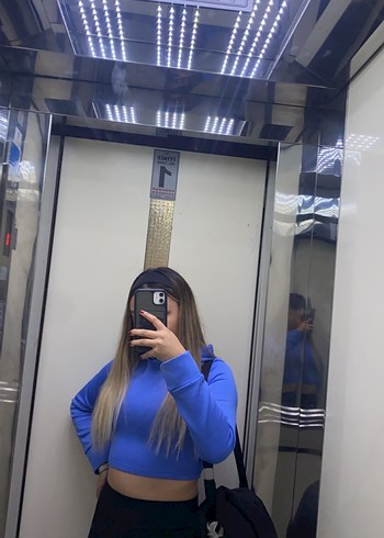 Diğer Mavi sırt detaylı crop