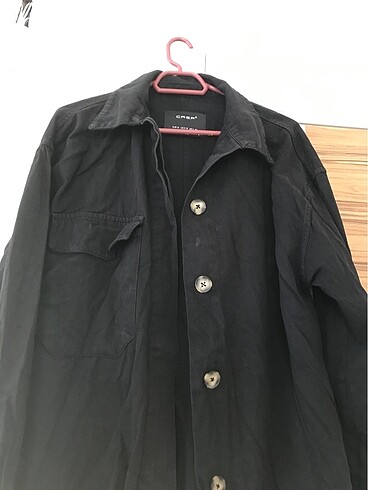 Trendyol & Milla siyah oversize gömlek ceket