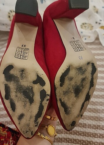37 Beden Kırmızı topuklu ayakkabı 
