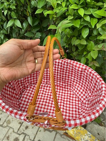 Piknik sepeti oval - Görsel 5