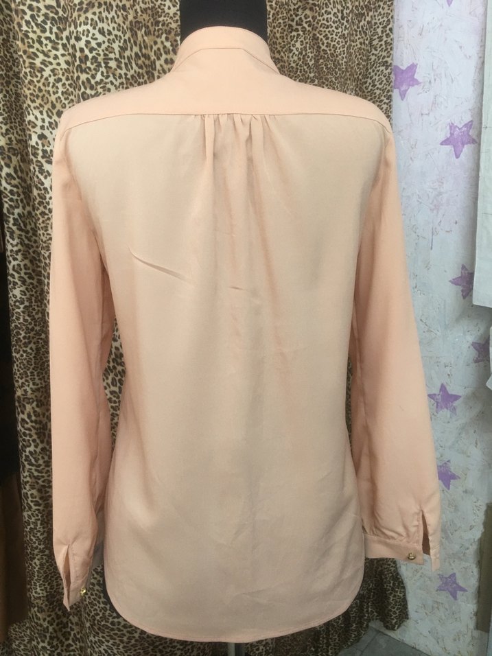 Somon renk Düğmeli Kadın Gömlek - Görsel 5