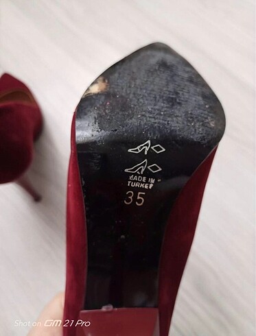 35 Beden bordo Renk Bordo stiletto